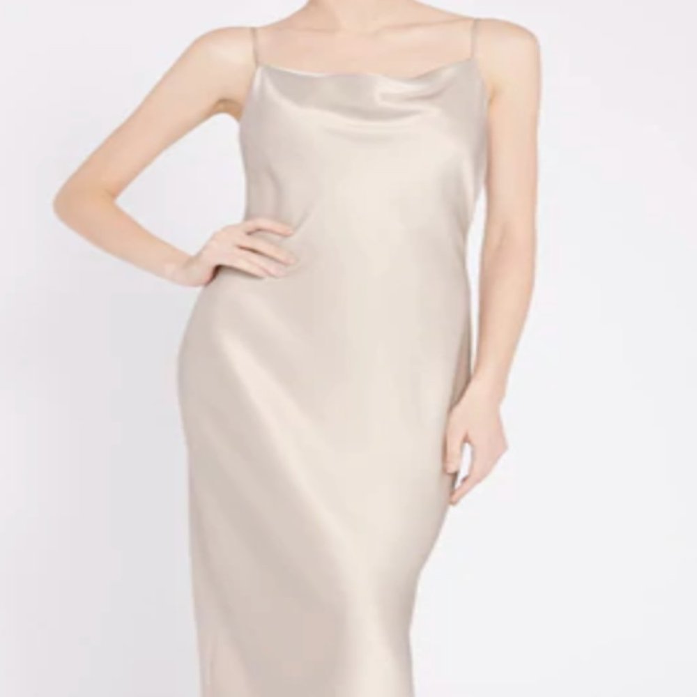 Alice + Olivia Harmony Slip Maxi Dress- Taupe (Brand new, never worn!)